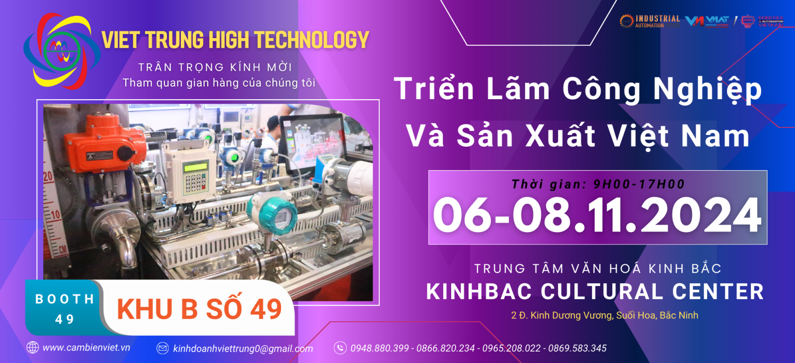 THƯ MỜI THAM DỰ TRIỂN LÃM CÔNG NGHIỆP VÀ SẢN XUẤT VIỆT NAM 2024 [BẮC NINH]